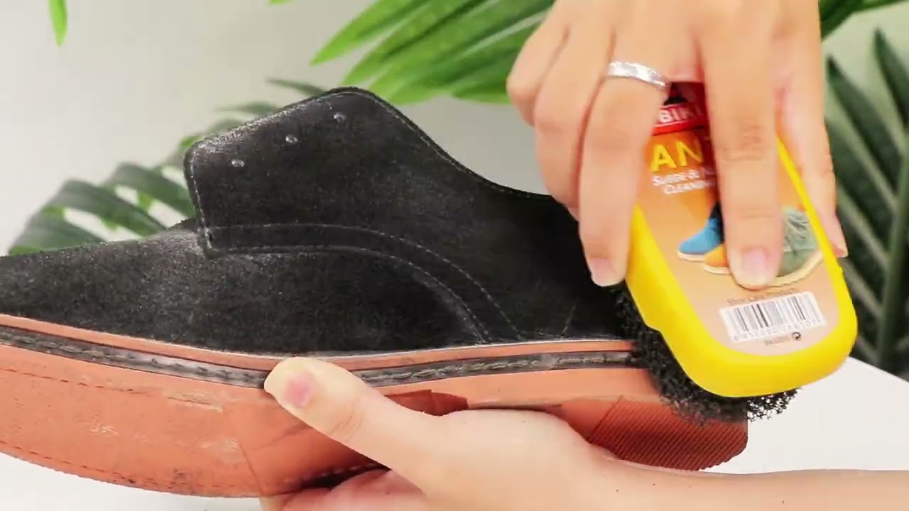 BK6889反绒皮清洁刷详情视频 Suede & Nubuck Cleaning Sponge  Velour BrushSize: 119x60x50 mm  Item No.: BK 6889