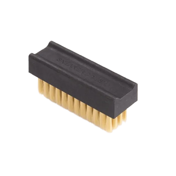 shoe brush with light brown bristles