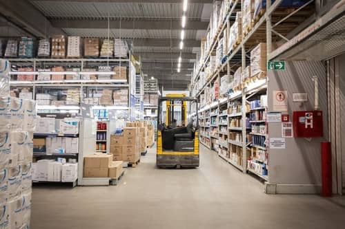 large warehouse where BIKI safely stores its products