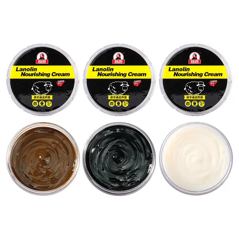 lanolin nourishing creams in brown, black, and neutral colors