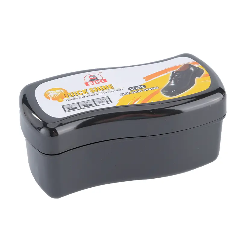 black quick shine shoe sponge
