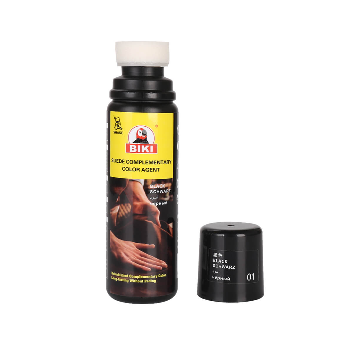 biki shoe polish: a well-designed, leak-proof cap or a sturdy, durable sponge tip