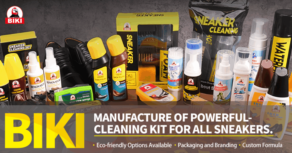 poster about shoe care manufacturer biki