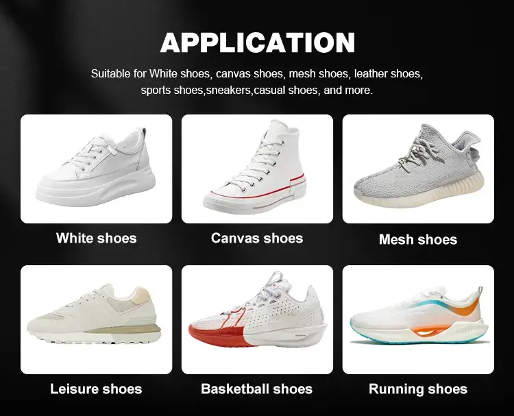 Biki Shoe Care Application – Suitable for White Shoes, Canvas, Mesh, Leather, Sports, Sneakers, Casual Shoes