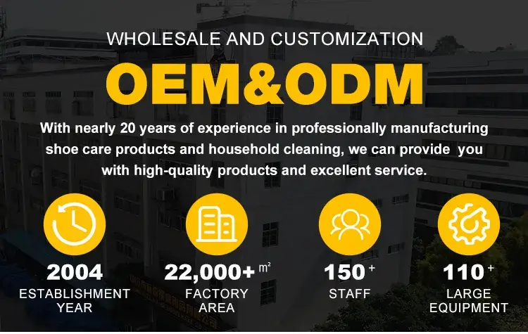 Biki BK2200 sneaker cleaning kit premium OEM and ODM contract manufacturing from an established 20-year factory with 110-plus advanced machines.