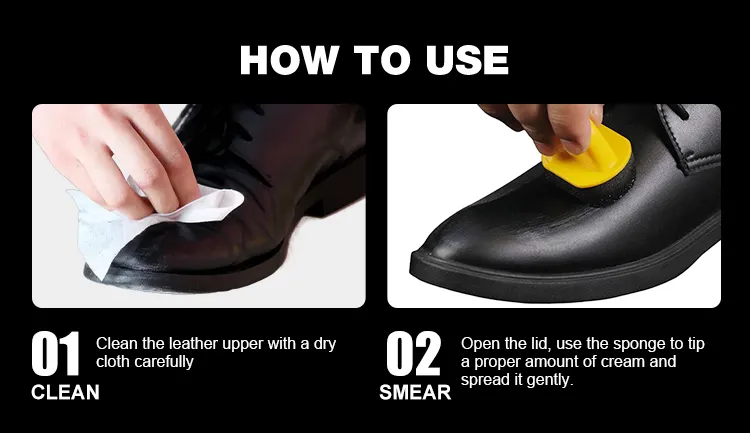 Convenient 3-step polishing guide using BIKI BK350: twist open the hard shell, use the attached independent sponge to spread the paste, and let air-dry.